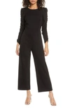 ALI & JAY MOUNTAIN VIEWS RUCHED LONG SLEEVE JUMPSUIT,702-0763