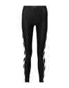 Off-white Diagonal Stripe Athletic Leggings In Black