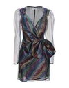 Attico Short Dresses In Green