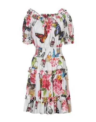 Dolce & Gabbana Short Dresses In White