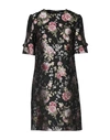 Dolce & Gabbana Short Dresses In Black