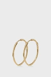 MONICA VINADER 18K YELLOW GOLD VERMEIL SIREN MUSE LARGE HOOP EARRINGS,GP-EA-SPLH-NON