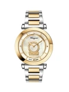 FERRAGAMO MINUETTO STAINLESS STEEL, MOTHER OF PEARL & DIAMOND WATCH,0400010430281