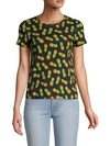 ALICE AND OLIVIA LYN PINEAPPLE PRINT T-SHIRT,0400012556258