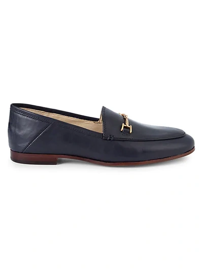 Sam Edelman Loraine Leather Bit Loafers In Navy