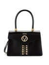 VALENTINO BY MARIO VALENTINO MELANIE STUDDED LEATHER TOP HANDLE BAG,0400011110597