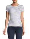 HARD TAIL PATTERNED FITTED KNIT T-SHIRT,0400012474585