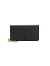 VALENTINO BY MARIO VALENTINO SAM PALMELLATO LEATHER WALLET-ON-CHAIN,0400011169014