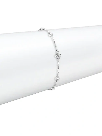 Saks Fifth Avenue 14k White Gold & Diamond Bracelet