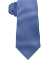 Calvin Klein Men's Slim Houndstooth Tie In Indigo