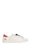 DATE HILL LOW SNEAKERS IN WHITE SUEDE AND LEATHER,11332074
