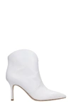 THE SELLER HIGH HEELS ANKLE BOOTS IN WHITE LEATHER,11332058