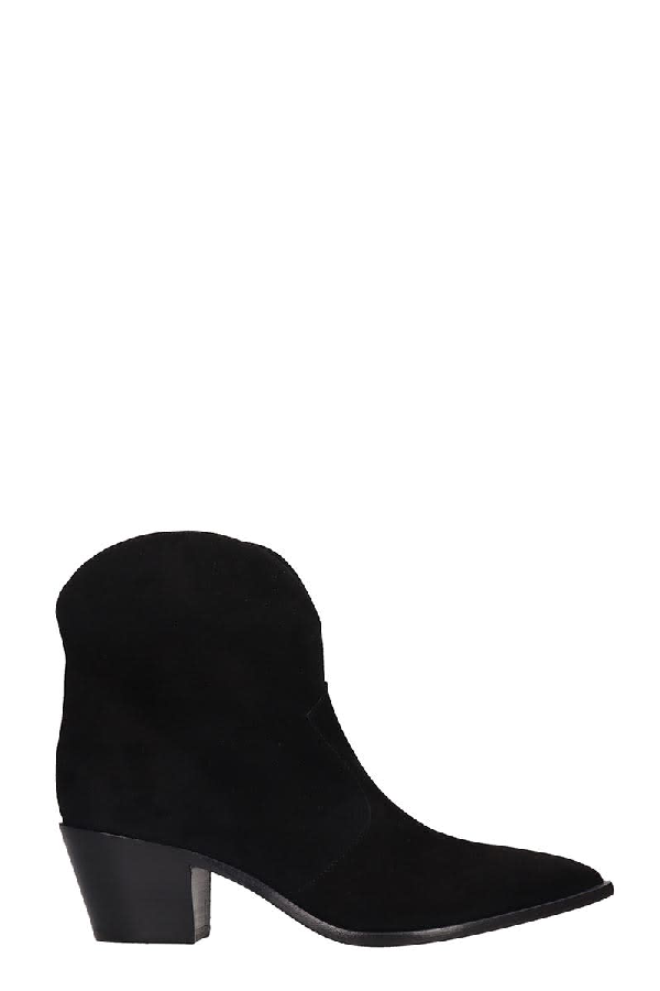 black suede boots low heel