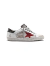Golden Goose 'superstar' Sneaker In White/red Star