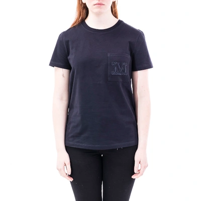 Max Mara Soft-touch Cotton-blend T-shirt In Black