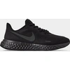 Nike Women's Revolution 5 Running Sneakers From Finish Line In Black/anthracite