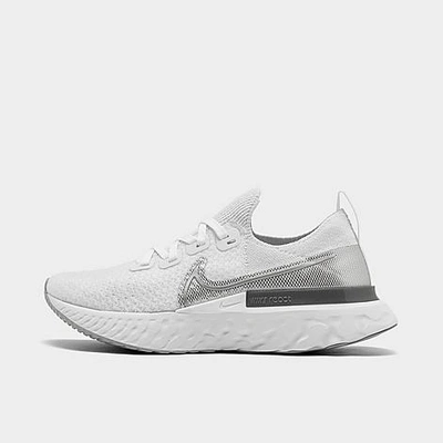 Nike Women's React Infinity Run Flyknit Running Sneakers From Finish Line In White