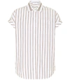 BRUNELLO CUCINELLI STRIPED COTTON SHIRT,P00442111