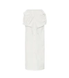 Jacquemus La Jupe Cueillette Drawstring Cotton-blend Maxi Skirt In White