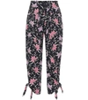 ISABEL MARANT GAVIAO FLORAL COTTON trousers,P00449012