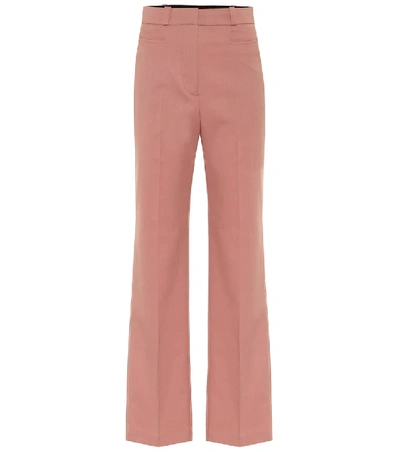 Alexa Chung High-rise Straight Pants In Pink