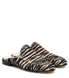 GIANVITO ROSSI PALAU ZEBRA-PRINT SUEDE MULES,P00451428