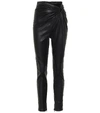 BEN TAVERNITI UNRAVEL PROJECT Leather skinny trousers,P00458178