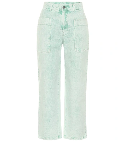 Stella Mccartney High-rise Straight Jeans In Green