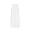 Gabriela Hearst Mariela Wool And Cashmere Blend Tiered Maxi Skirt In White