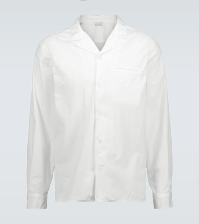 Caruso Cotton Long-sleeved Shirt In White