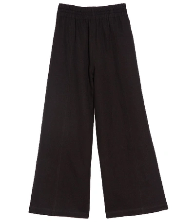 Apiece Apart Classic High Rise Wide Leg Merida Pant In Blue