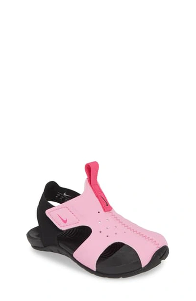Nike Sunray Protect 2 Sandal In Psychic Pink/ Fuchsia-black