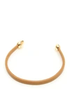 Bottega Veneta Open Necklace In Brown,beige