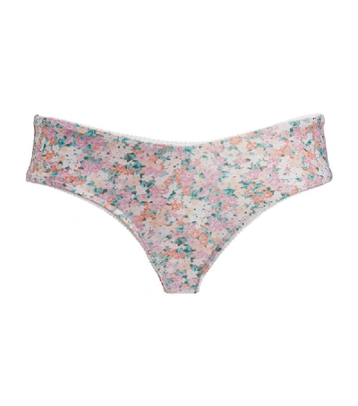 Faithfull The Brand Toulon Bikini Bottoms In Vionette Floral Print
