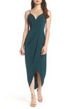 Shona Joy Tulip Hem Maxi Dress In Seaweed