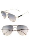 TOM FORD ANDES 61MM AVIATOR SUNGLASSES,FT0670W6128B