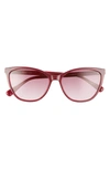 Longchamp Le Pliage 57mm Gradient Cat Eye Sunglasses In Purple