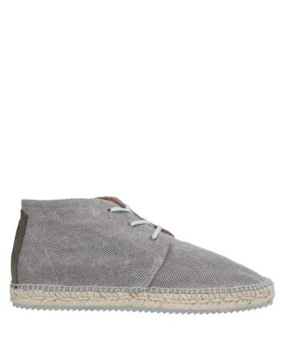 Espadrilles Ankle Boots In Grey