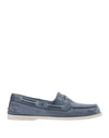SPERRY SPERRY A/O 2-EYE GARMENT WASH MAN LOAFERS BLUE SIZE 7 TEXTILE FIBERS,11875906OD 8