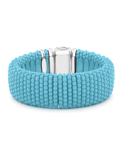 LAGOS BLUE CAVIAR CERAMIC BRACELET, 23MM,PROD230090188