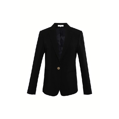 Gerard Darel Alida - Tailored Crepe Jacket In Noir