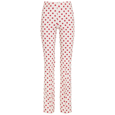 Saks Potts White Polka-dot Jersey Trousers ModeSens