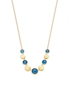 MARCO BICEGO JAIPUR 18K YELLOW GOLD & LONDON BLUE TOPAZ NECKLACE,0400012394856