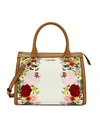 CALVIN KLEIN MERCY SIGNATURE MONOGRAM FLORAL SATCHEL,0400011393210