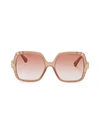 CHLOÉ WOMEN'S VERA 55MM OVERSIZE SQUARE SUNGLASSES,0400012553716