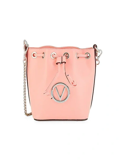 Valentino By Mario Valentino Jules Leather Bucket Bag In Apricot
