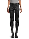JASON WU COLLECTION LEATHER STOVEPIPE PANTS,0400012453232