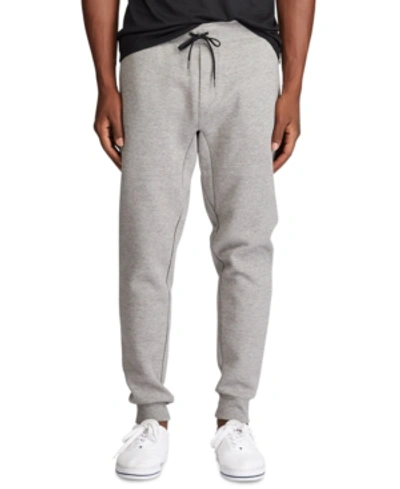 Polo Ralph Lauren Men's Big & Tall Double-knit Jogger Pants In Heather Gray