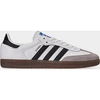Adidas Originals Low-top Sneakers With Contrast Stripes And Suede Accents In Cloud White/core Black/clear Granite
