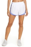 Nike Dry Tempo Running Shorts In White/wlfgry